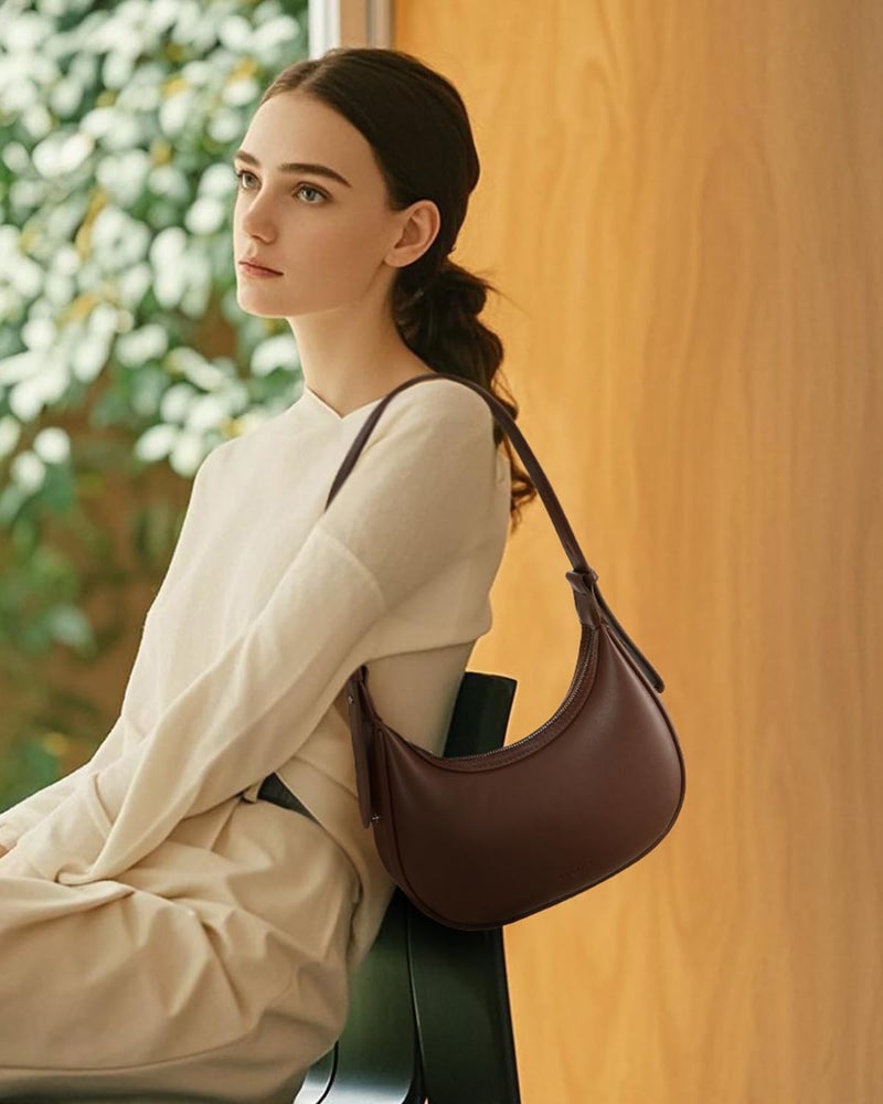 CHOLISS Shoulder Bag for Women RFID Vegan Leather Crescent Hobo Bag Clutch Underarm Purse Top-Handle Travel Handbags - Image 2